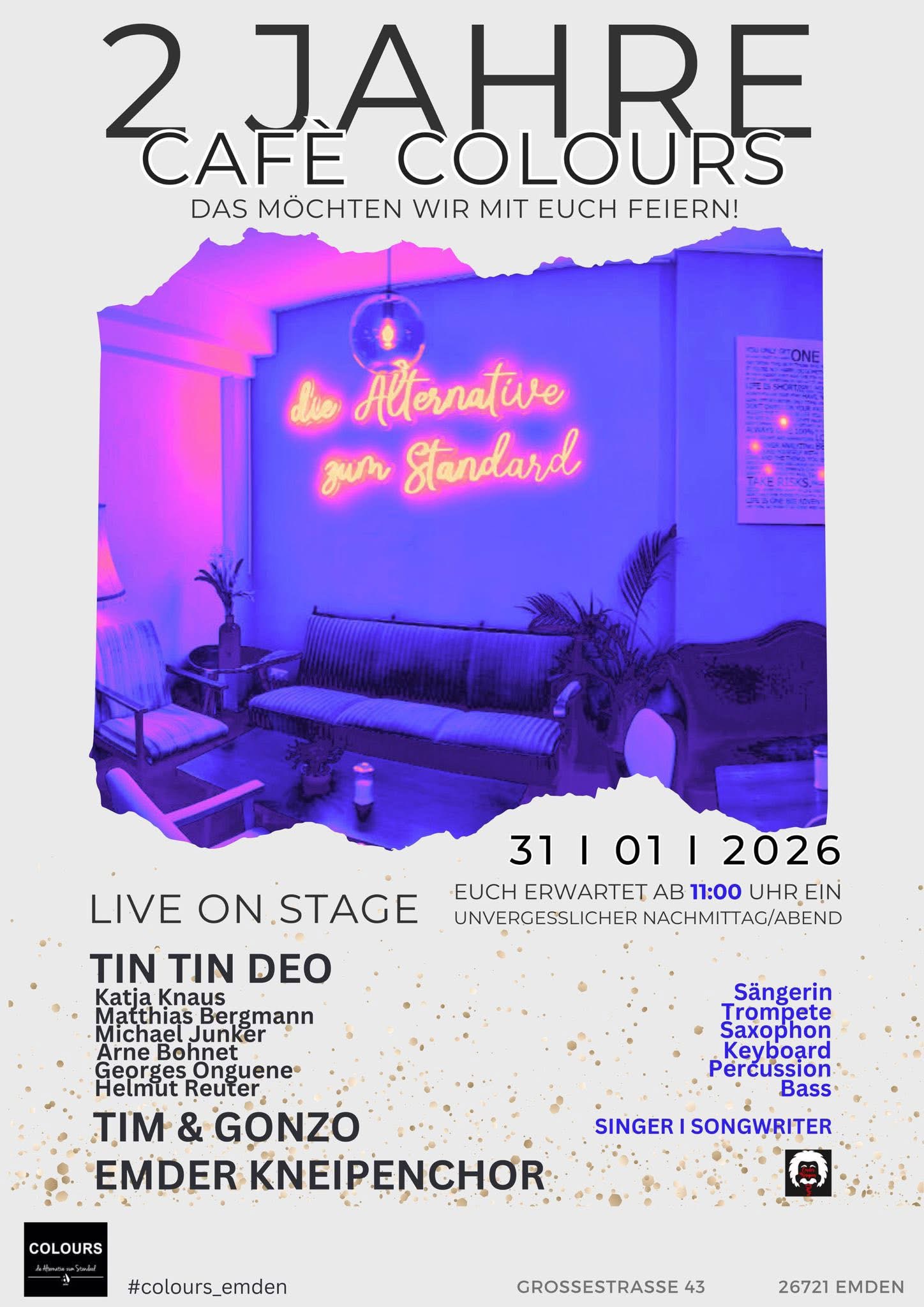 2 Jahre Café Colours in Emden